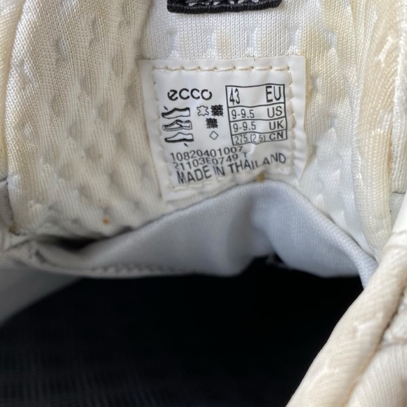 Ecco Biom H4 Hybrid GTX Golf Shoe 43 9.5 White Leather Waterproof Minimalist - Picture 11 of 12